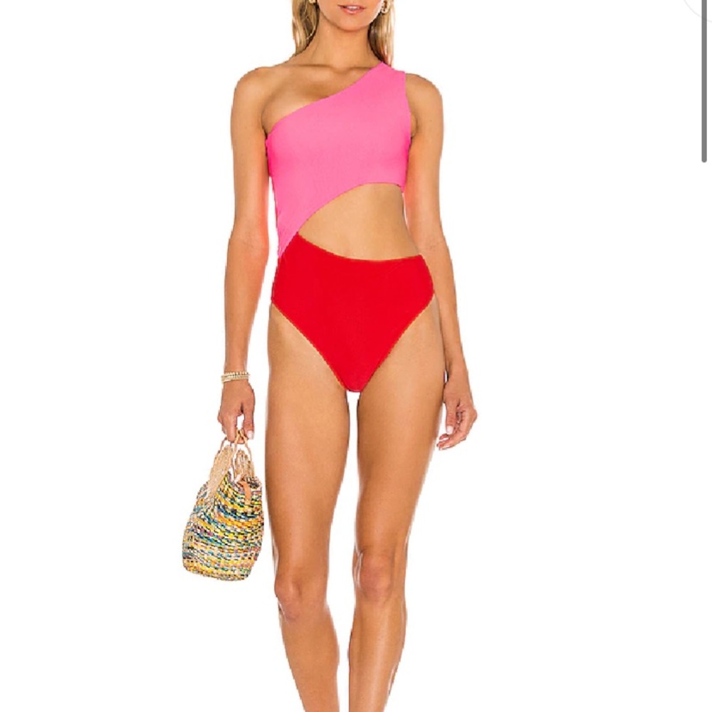 Beach Riot Celine Asymmetrical One Piece